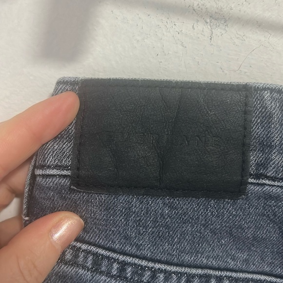 Everlane The Original Cheeky Crop Jean, washed black grey, size 25 - Picture 7 of 10